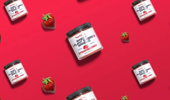 Paradise Spreads strawberry jar product graphic